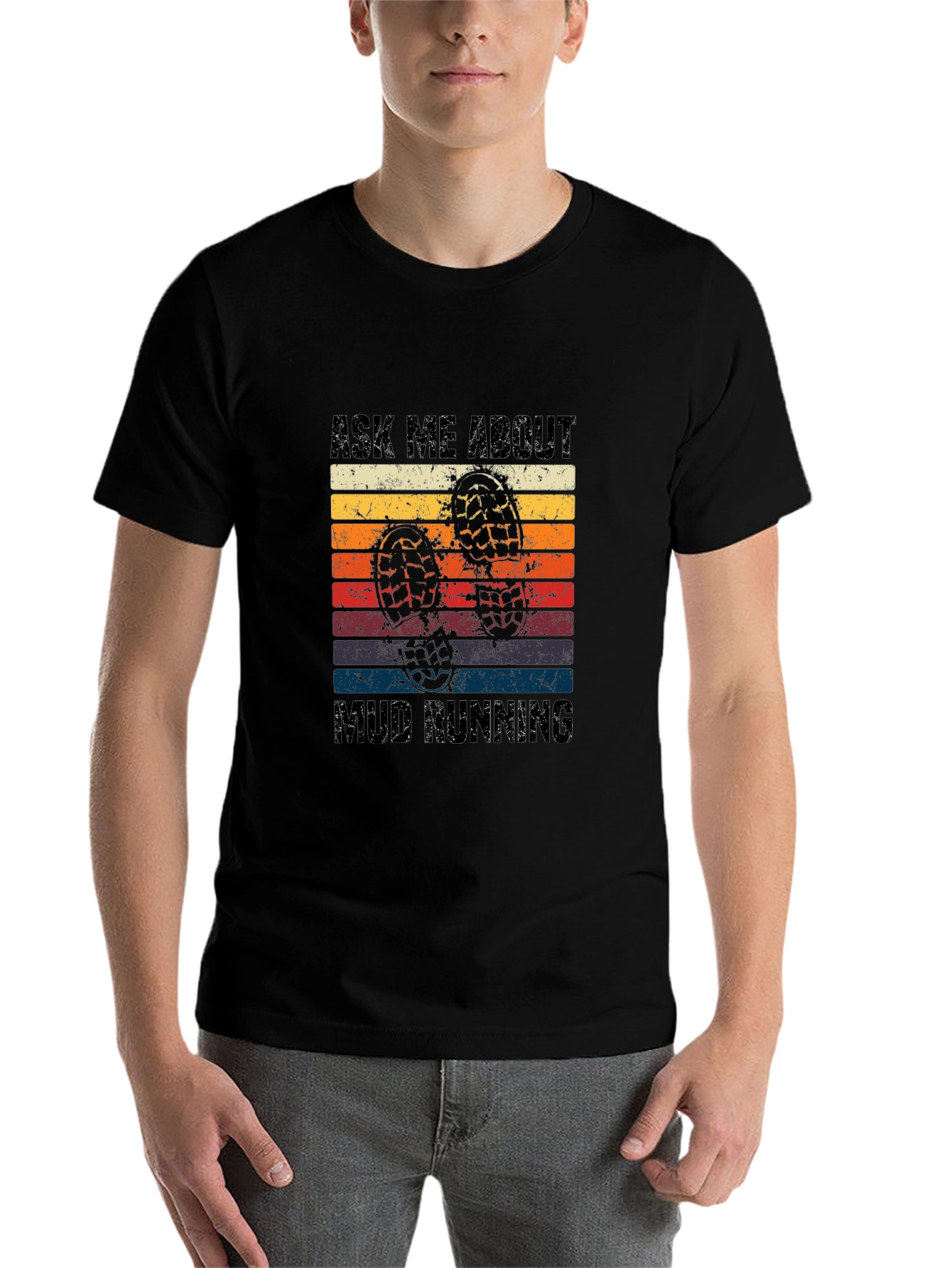 Mud Running Retro T-Shirt