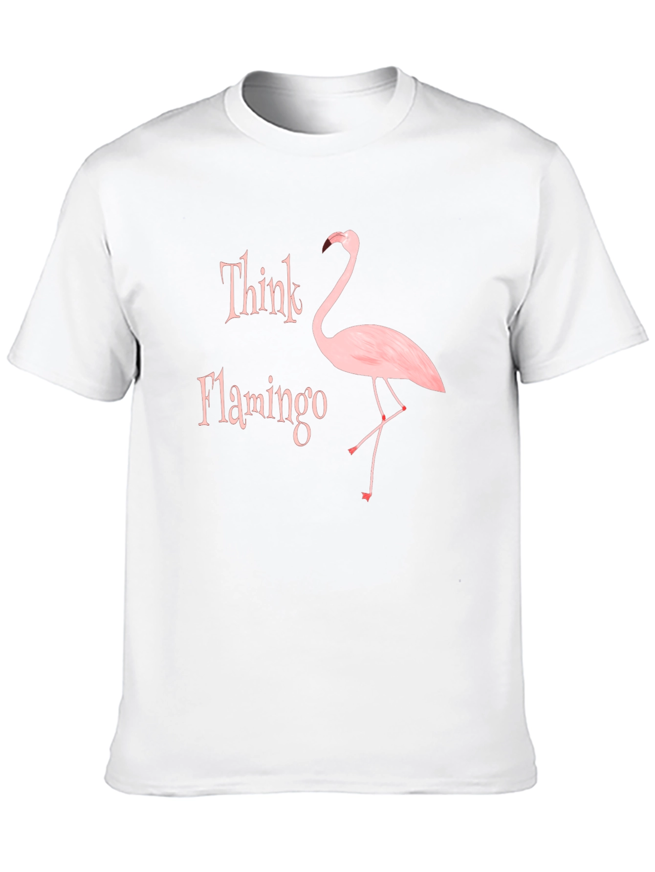 Think Flamingo Black Graphic T-Shirt