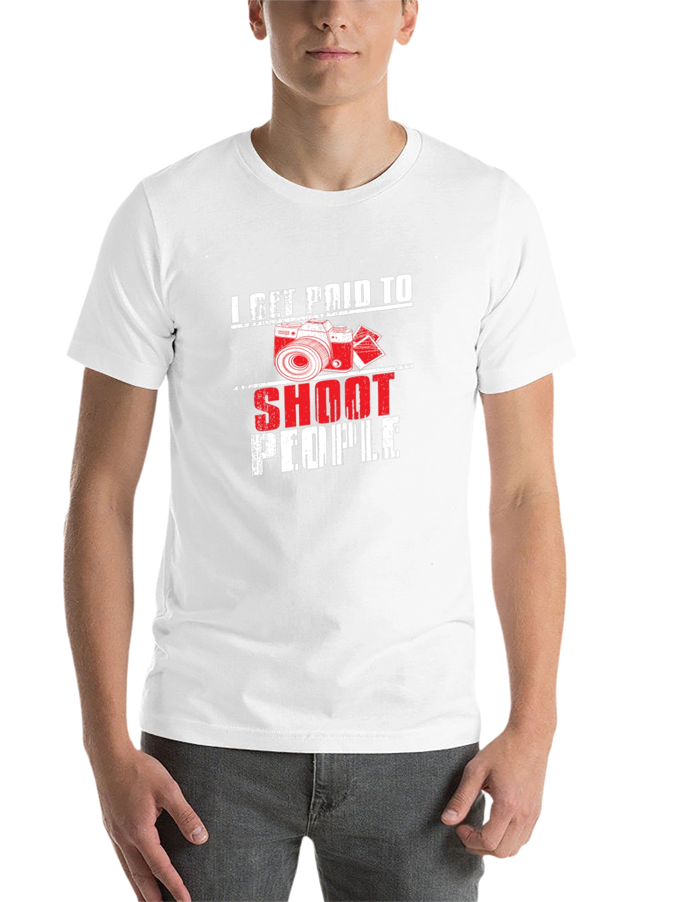 I Get Paid to Shoot People Black T-Shirt