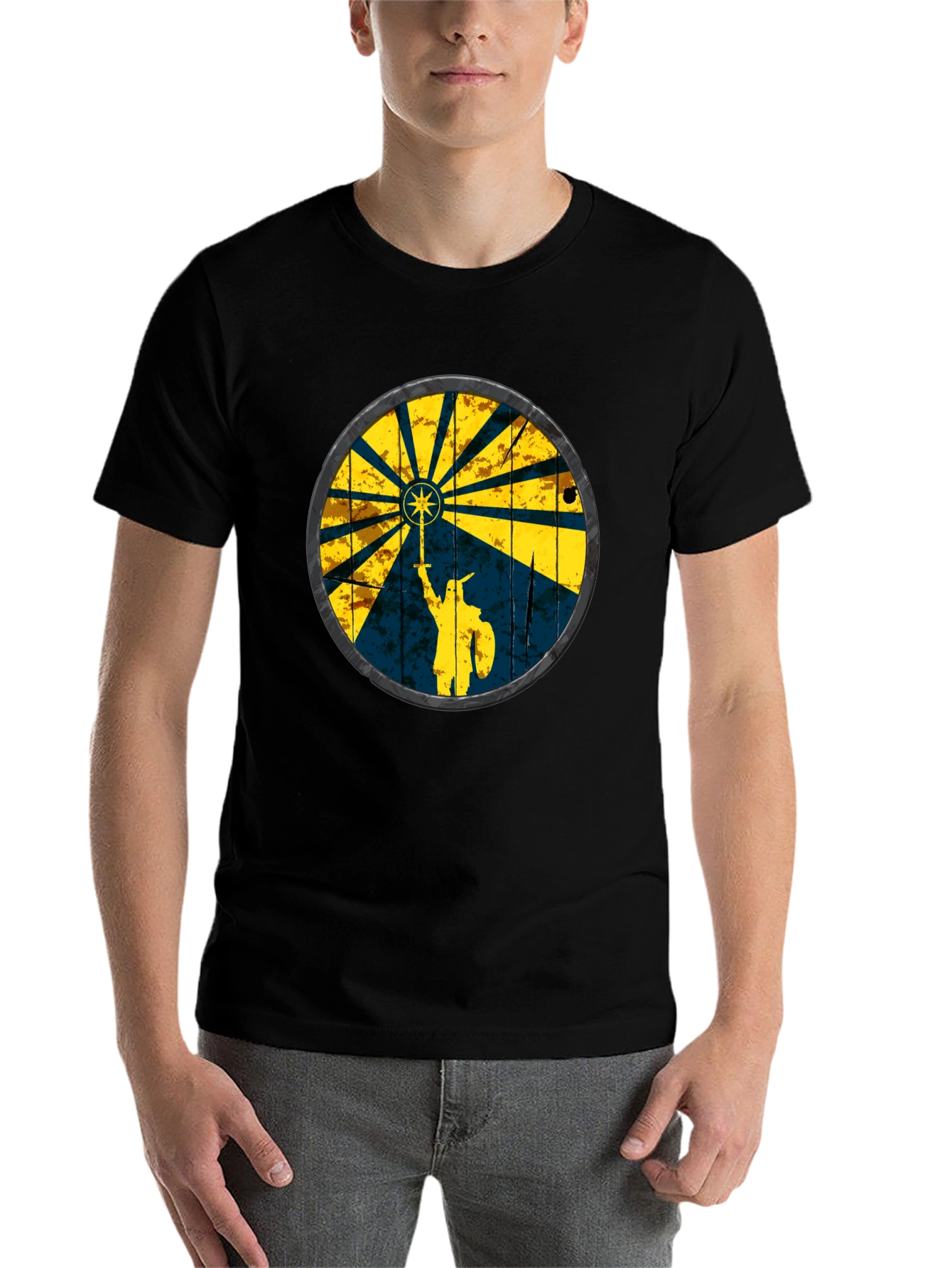 Viking Shield Graphic Tee - Black