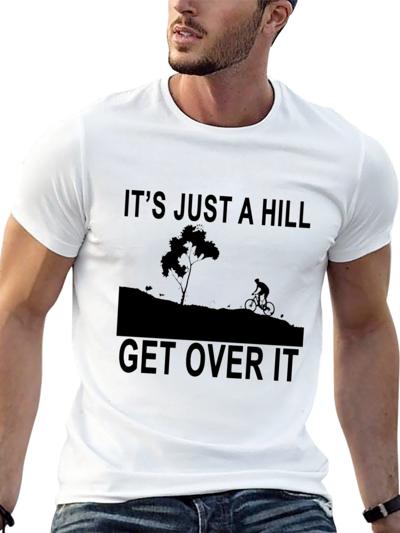 Its Just A Hill Graphic Tee - Black