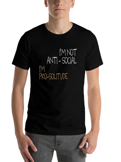 Pro-Solitude Graphic Tee - Introvert Shirt