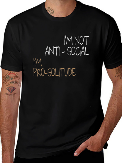 Pro-Solitude Graphic Tee - Introvert Shirt