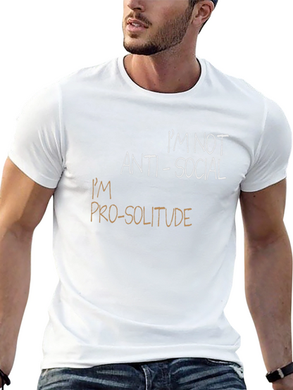 Pro-Solitude Graphic Tee - Introvert Shirt