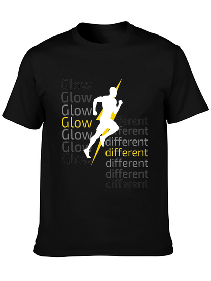 Glow Different Black Graphic Tee
