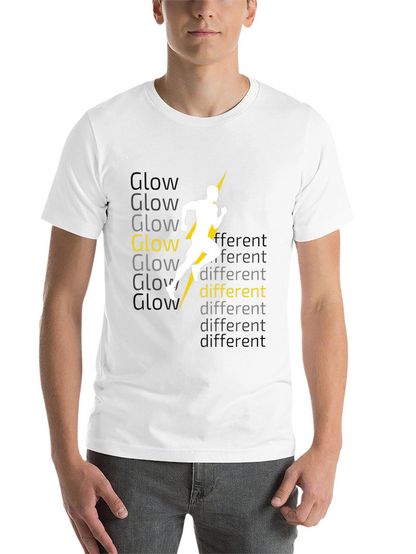 Glow Different Black Graphic Tee