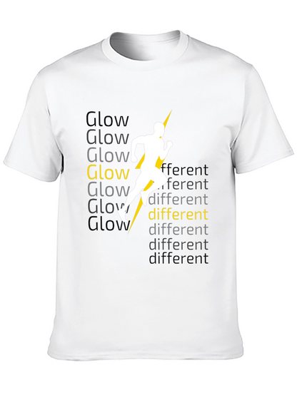 Glow Different Black Graphic Tee
