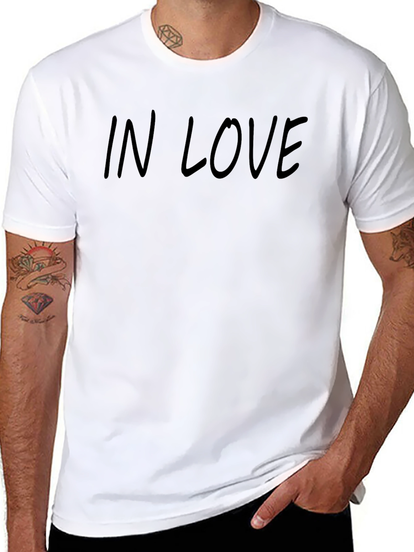 In Love Black Tee