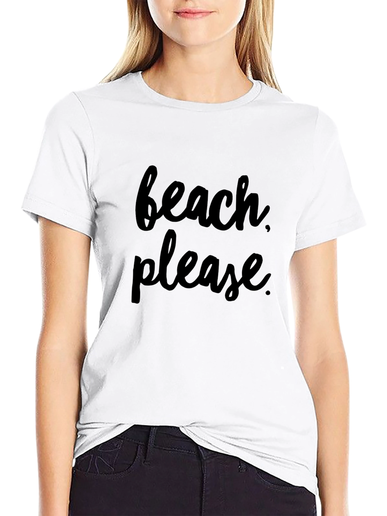 Beach Please Graphic Tee - Soft Cotton T-Shirt