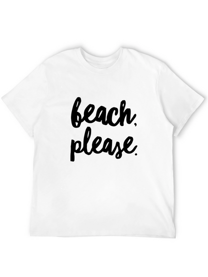 Beach Please Graphic Tee - Soft Cotton T-Shirt