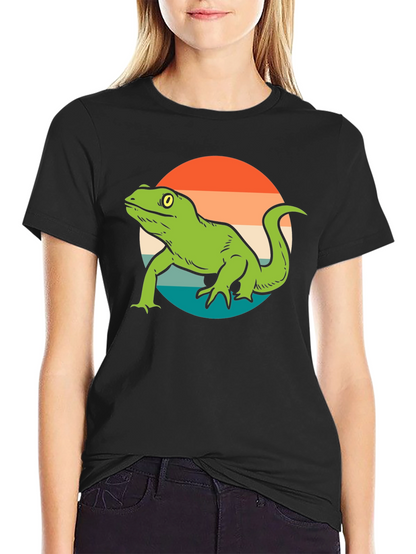 Retro Lizard Graphic T-Shirt
