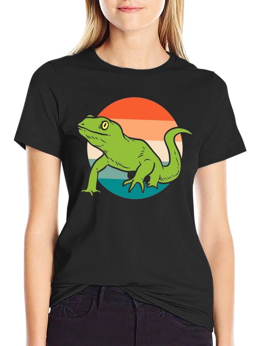 Retro Lizard Graphic T-Shirt