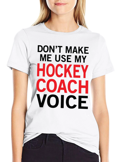 Hockey Coach Voice Graphic Tee - Black