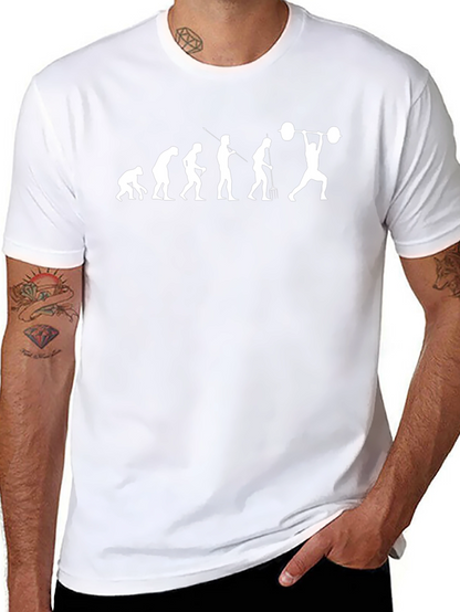 Evolution of Weightlifting T-Shirt - Black