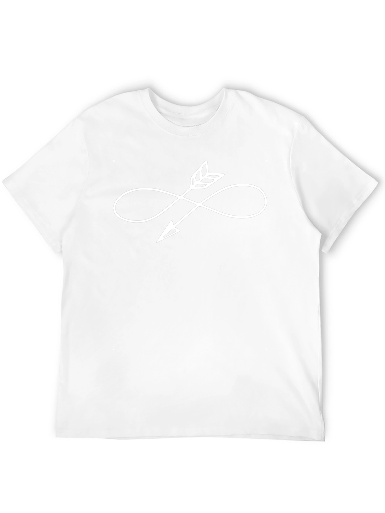 Infinity Arrow Graphic T-Shirt - Casual Black Tee