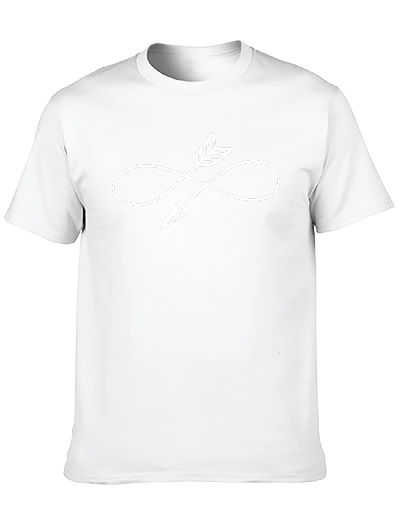 Infinity Arrow Graphic T-Shirt - Casual Black Tee