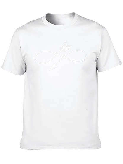 Infinity Arrow Graphic T-Shirt - Casual Black Tee