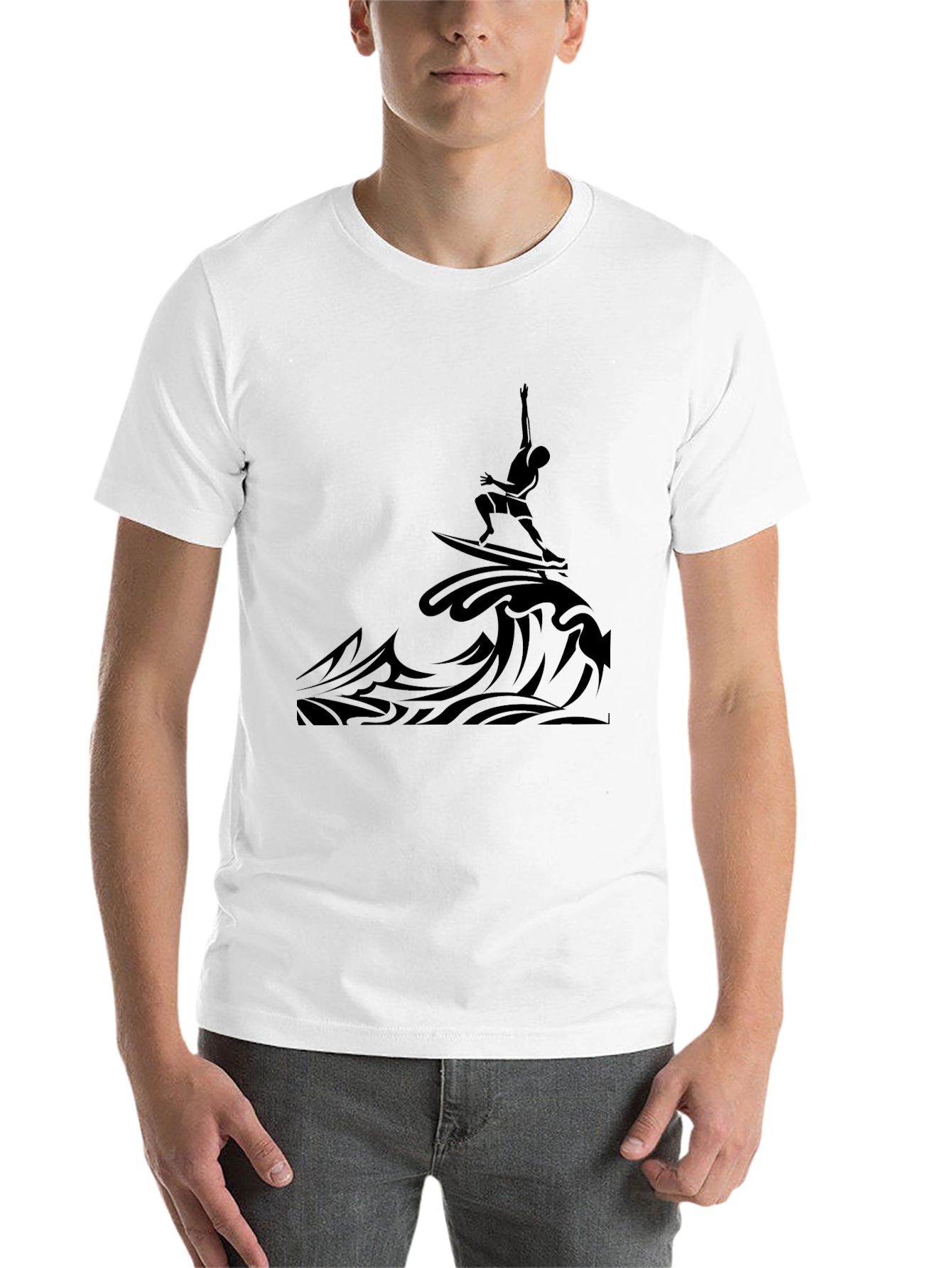 Black Surfer Graphic Tee