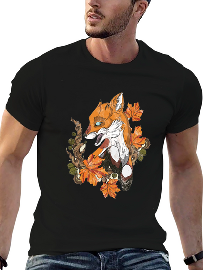 Fox & Foliage Graphic Tee - Urban Style