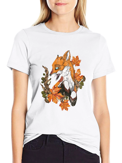 Fox & Foliage Graphic Tee - Urban Style