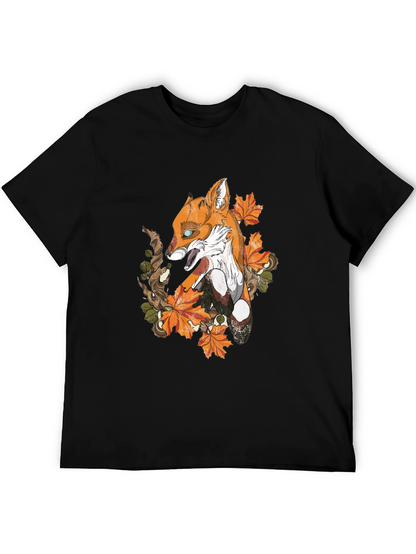 Fox & Foliage Graphic Tee - Urban Style