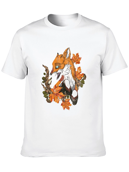 Fox & Foliage Graphic Tee - Urban Style