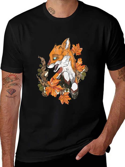 Fox & Foliage Graphic Tee - Urban Style