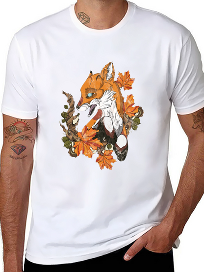 Fox & Foliage Graphic Tee - Urban Style
