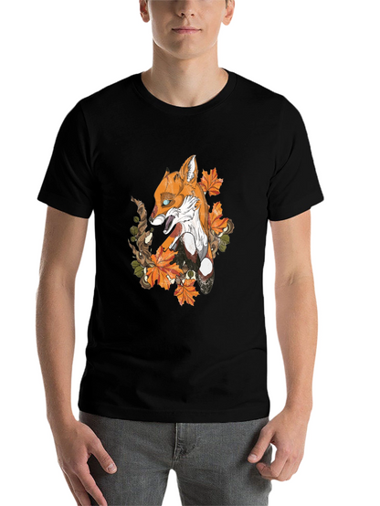Fox & Foliage Graphic Tee - Urban Style