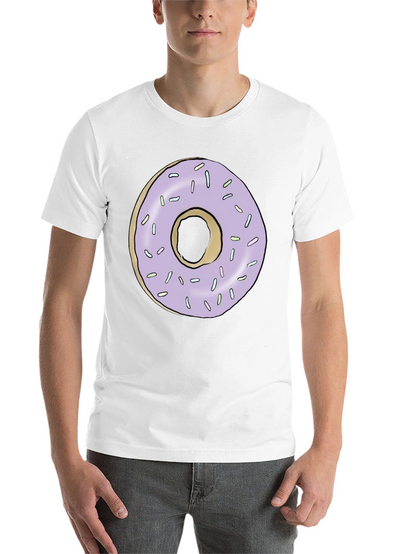 Donut Graphic Tee - Black Casual T-Shirt