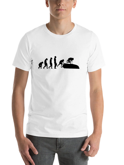 Evolution of Jetskiing Black T-Shirt