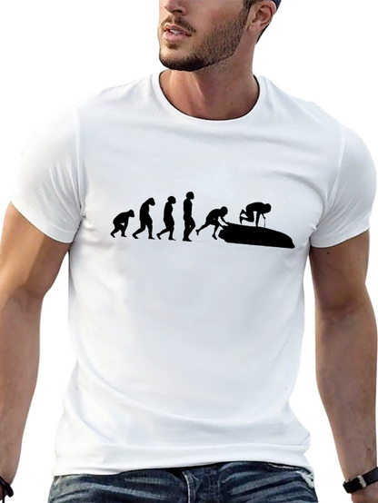 Evolution of Jetskiing Black T-Shirt