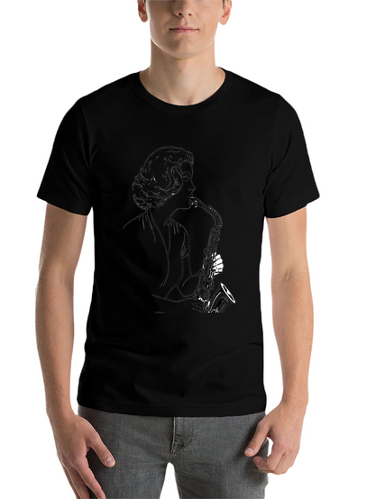Saxophone Player Graphic Tee