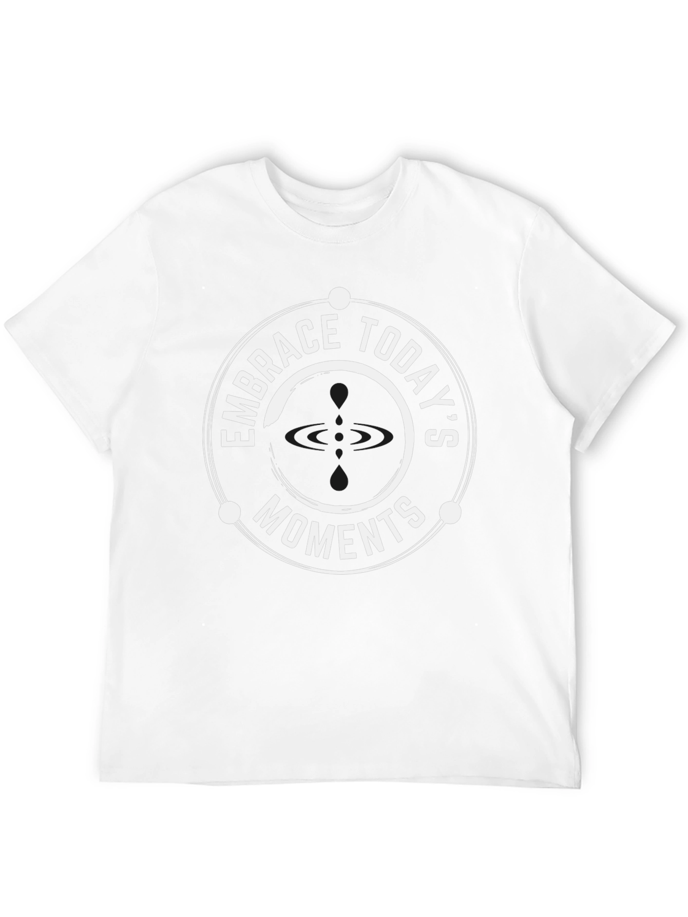 Embrace Todays Moments Black Graphic Tee
