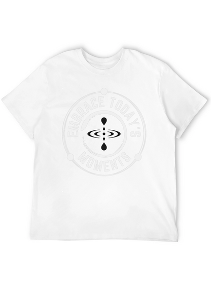 Embrace Todays Moments Black Graphic Tee