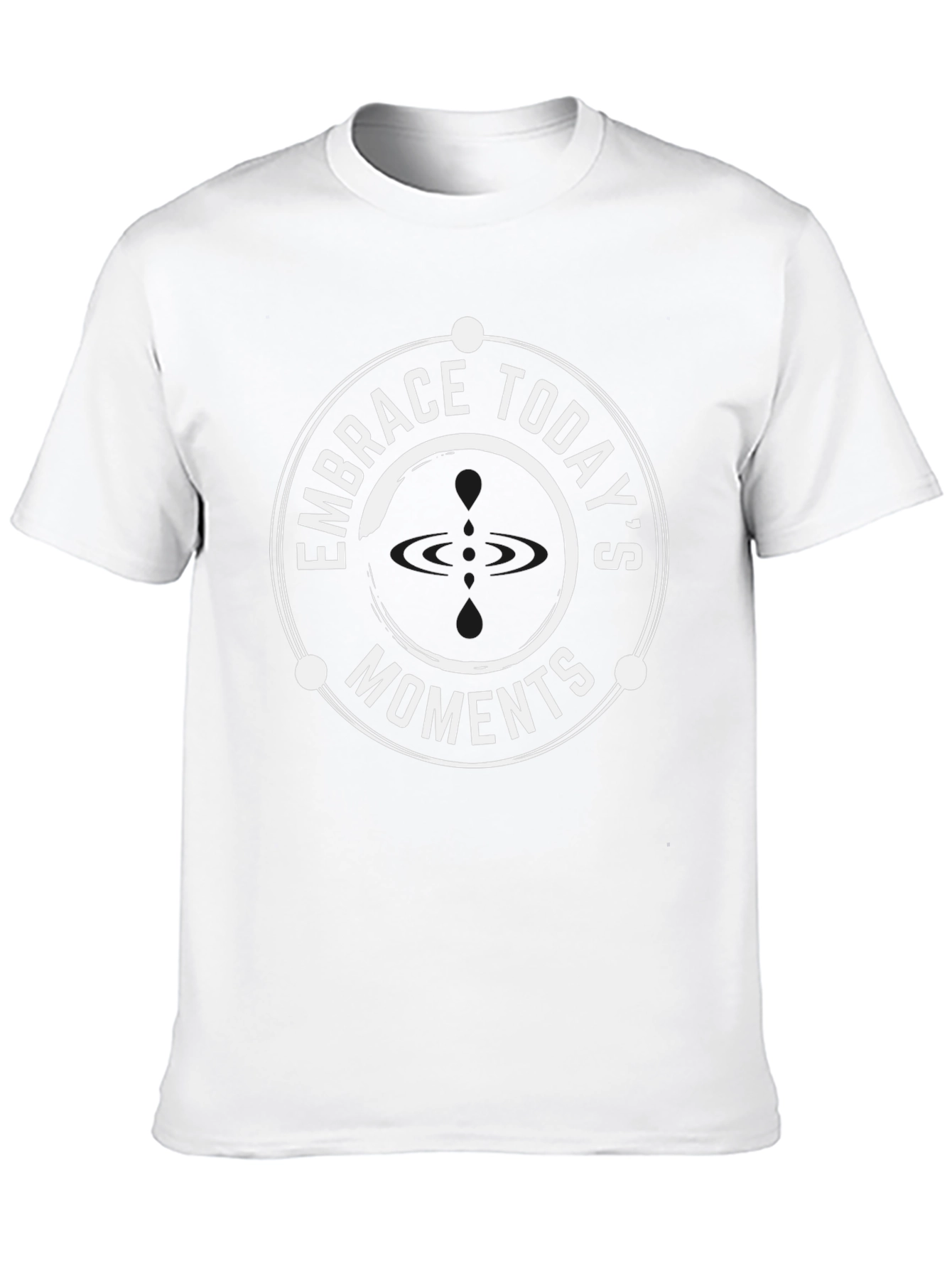 Embrace Todays Moments Black Graphic Tee