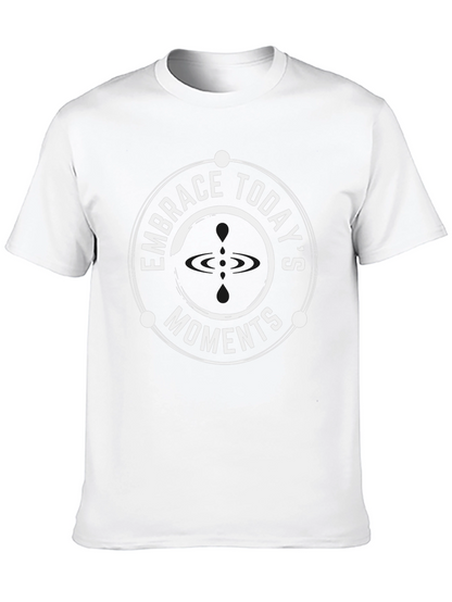 Embrace Todays Moments Black Graphic Tee