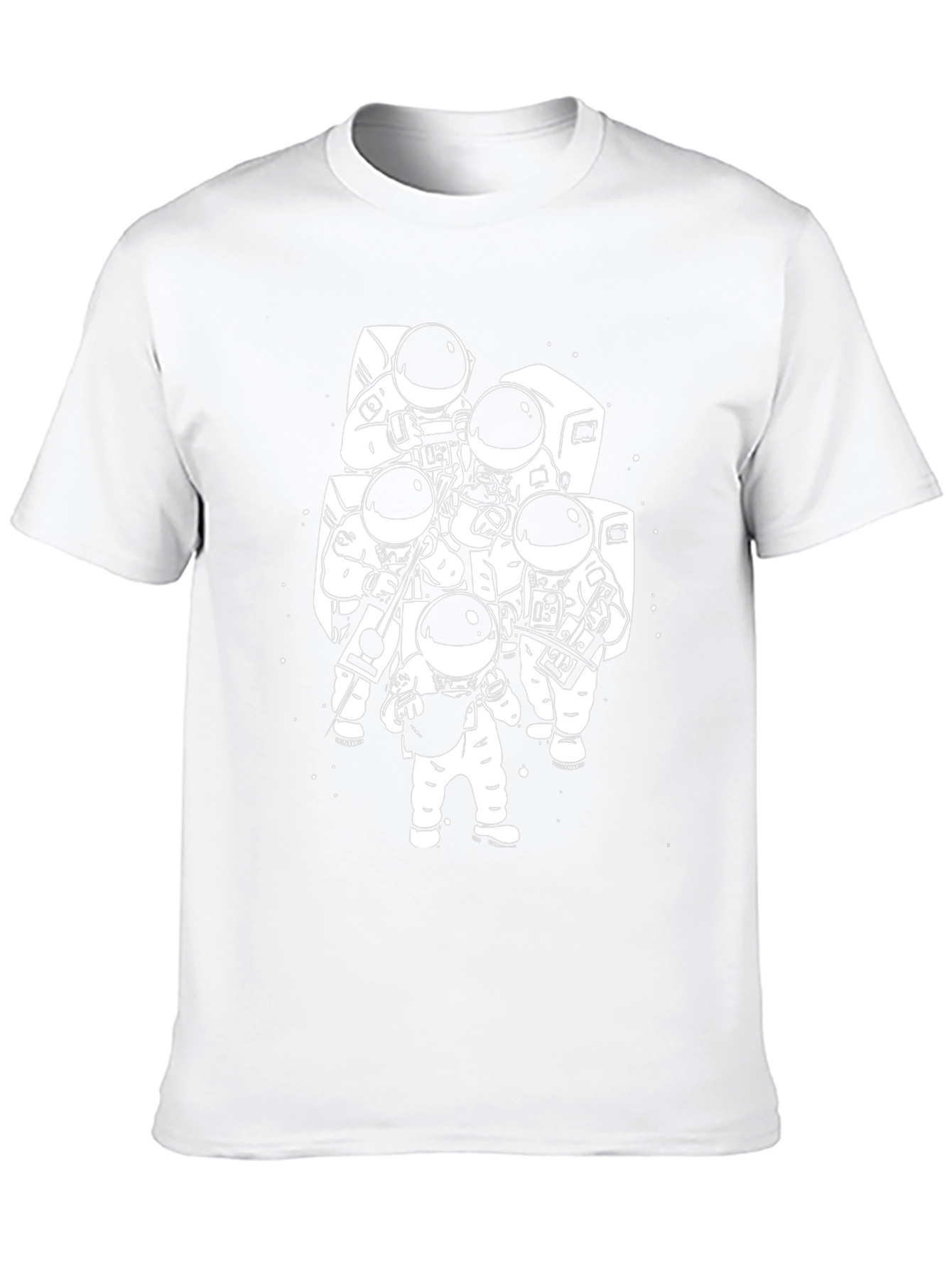 Astronaut Band Graphic T-Shirt - Black Cotton Tee