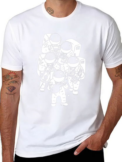 Astronaut Band Graphic T-Shirt - Black Cotton Tee