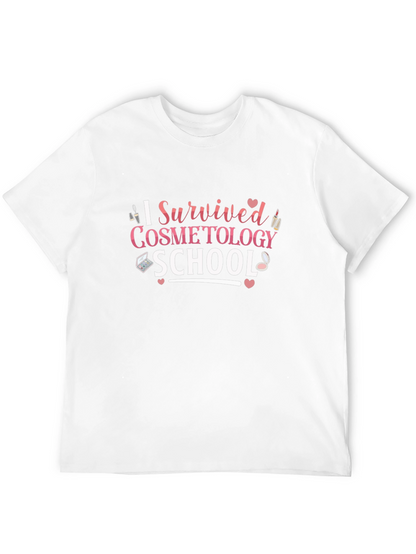 I Survived Cosmetology School Black T-Shirt