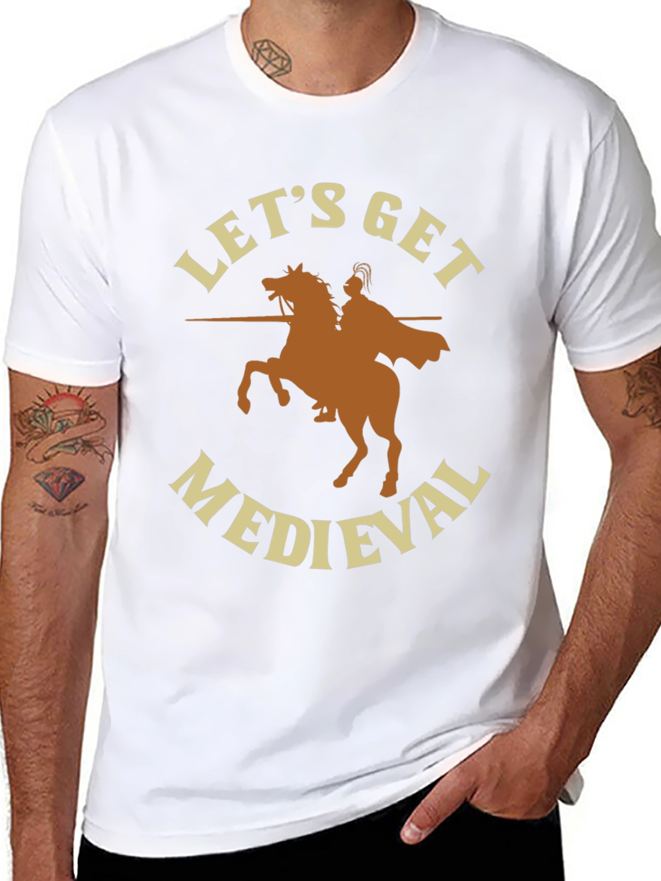Lets Get Medieval T-Shirt - Black