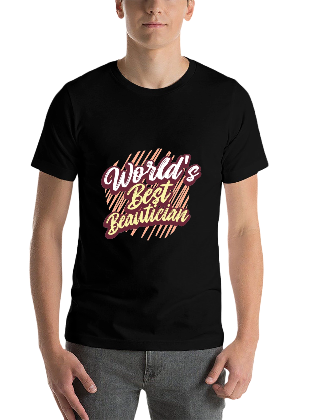 Worlds Best Beautician Black T-Shirt