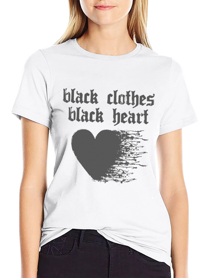 Black Clothes Black Heart Graphic T-Shirt