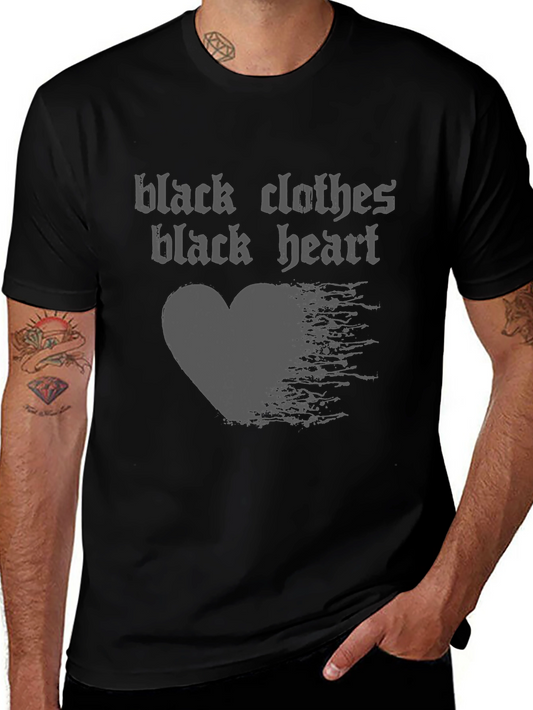 Black Clothes Black Heart Graphic T-Shirt