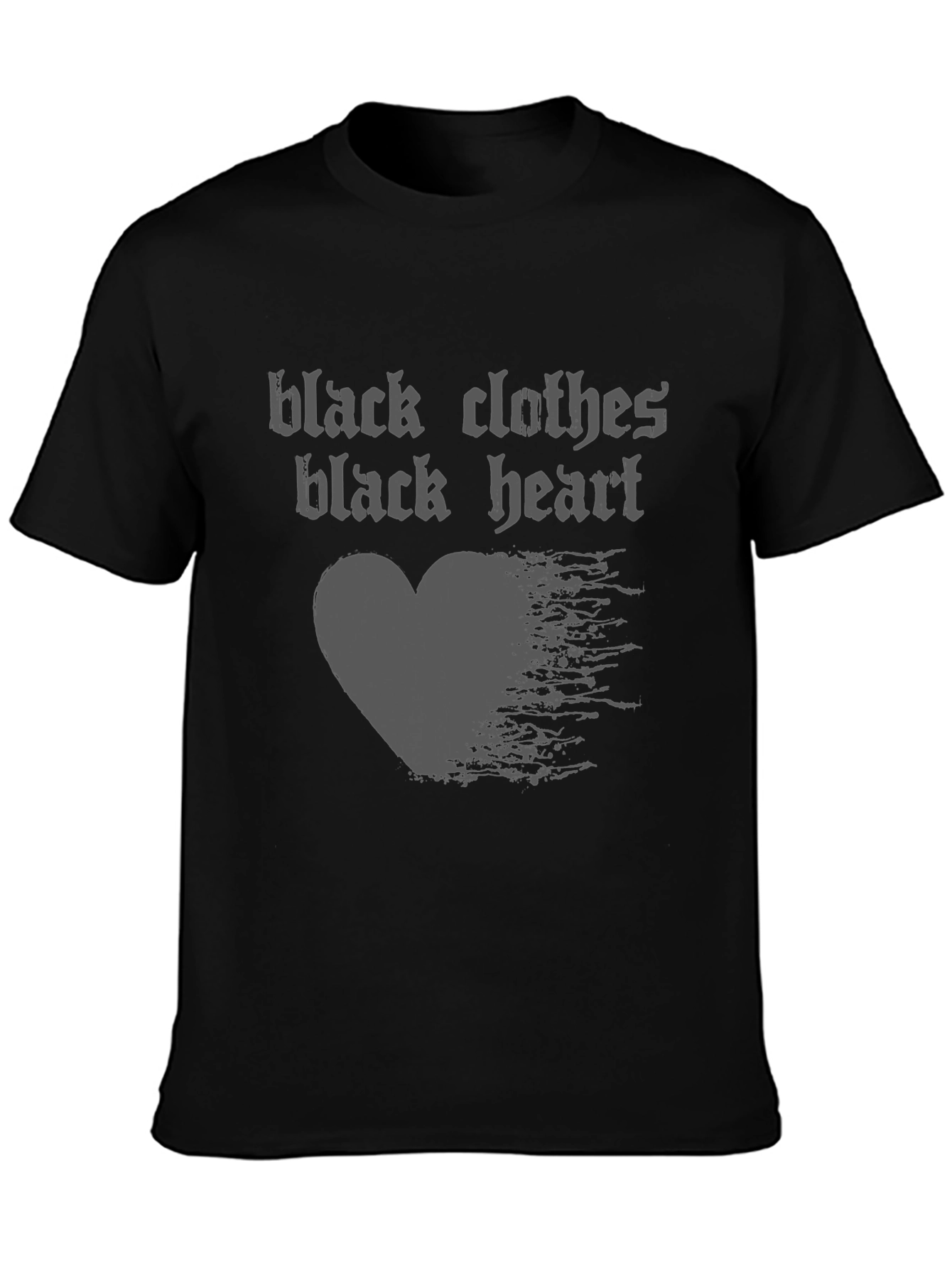 Black Clothes Black Heart Graphic T-Shirt