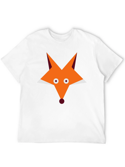 Fox Graphic Black T-Shirt - Cool Animal Tee