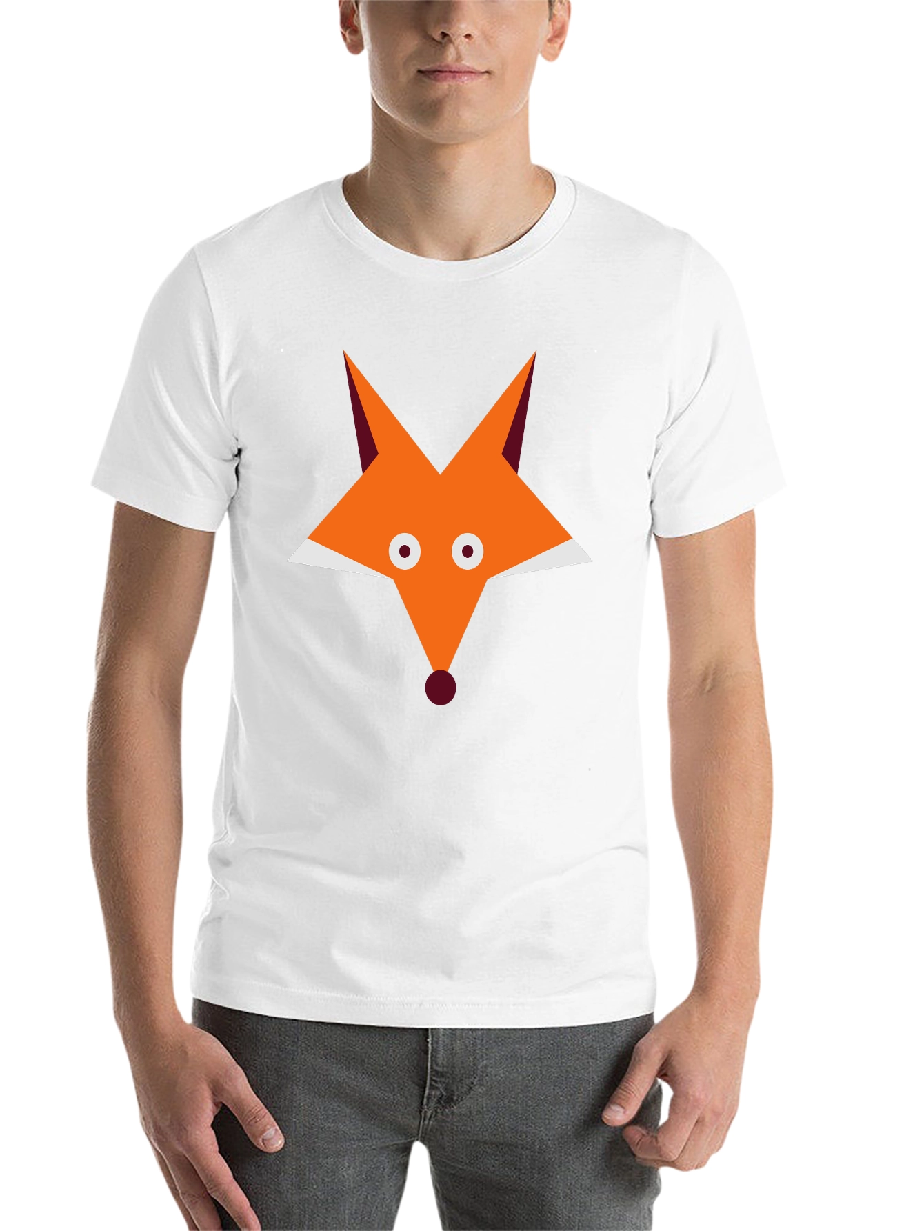Fox Graphic Black T-Shirt - Cool Animal Tee