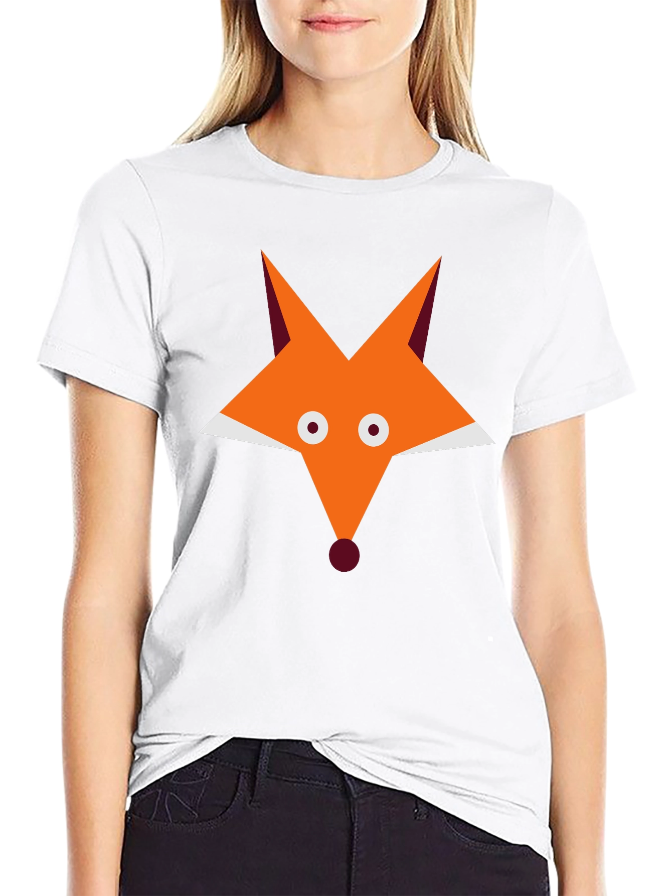 Fox Graphic Black T-Shirt - Cool Animal Tee