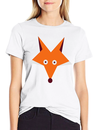 Fox Graphic Black T-Shirt - Cool Animal Tee