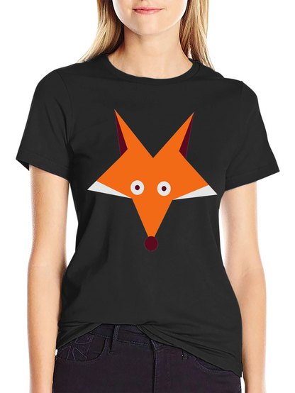 Fox Graphic Black T-Shirt - Cool Animal Tee
